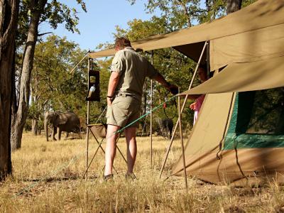 Erleben Sie die afrikanischen Wildnis hautnah bei Ihrer mobilen Camping Safari in Botswana