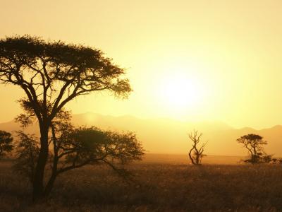 Im landschaftlich facettenreichen Namib Naukluft Park in Namibia können Sie wunderschöne Sonnenuntergänge genießen